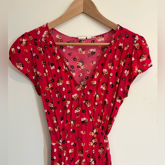 Gap floral print midi wrap dress - Picture 4 of 9